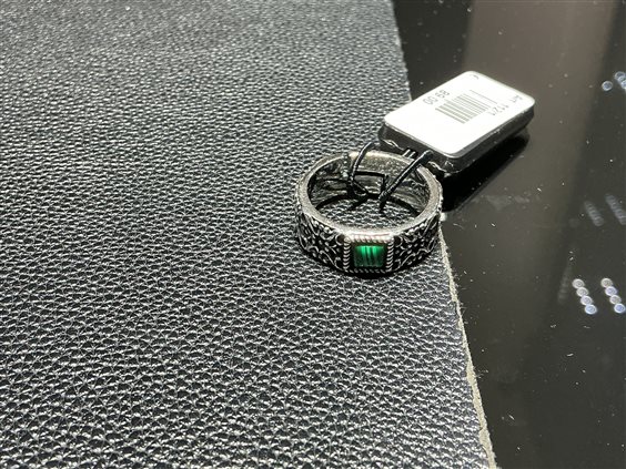 Anello Gerba Uomo in Argento Malachite 112/1 - 112/1